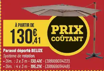 Bricorama Parasol déporté belize offre