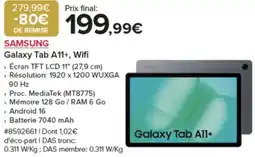 Costco SAMSUNG Galaxy Tab A11+, Wifi offre