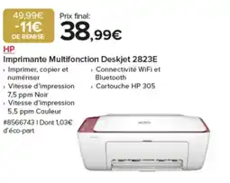 Costco HP Imprimante Multifonction Deskjet 2823E offre