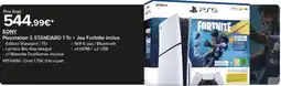 Costco SONY Playstation 5 STANDARD 1 To + Jeu Fortnite inclus offre