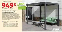Auchan Tonnelle bioclimatique lavande offre