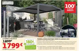Auchan Tonnelle bioclimatique orme eclairage leds offre