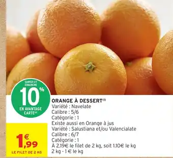 Orange à dessert