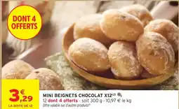 Intermarché Express Mini beignets chocolat x12 offre