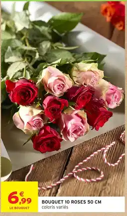 Intermarché Express Bouquet 10 roses offre