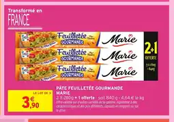 Intermarché Express MARIE Pâte feuilletée gourmande offre