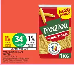 Intermarché Express PANZANI Pâtes penne rigate offre