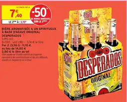 Intermarché Express DESPERADOS Bière aromatisée à un spiritueux à base d'agave original offre