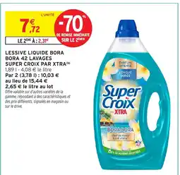 Intermarché Express Lessive liquide bora bora 42 lavages super croix par xtra offre