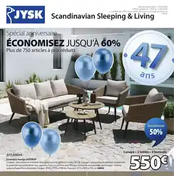 JYSK UDSTRUP Ensemble lounge offre