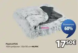 JYSK LOTUS Plaid offre