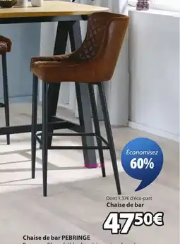 JYSK PEBRINGE Chaise de bar offre