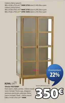 JYSK VESTERBY Vitrine offre