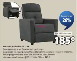 JYSK VEJLBY Fauteuil inclinable offre