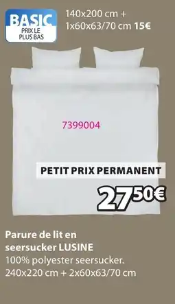 JYSK LUSINE Parure de lit en seersucker offre