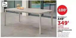 Hyper U TABLE RECTANGULAIRE RENNES offre