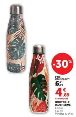 Hyper U Bouteille isotherme offre