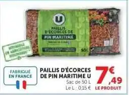 Hyper U Paillis d'écorces de pin maritime U offre