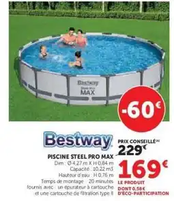 Hyper U Piscine Steel Pro Max offre