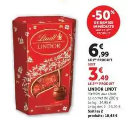 Hyper U LINDOR LINDT offre
