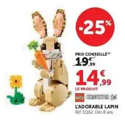 Hyper U L'ADORABLE LAPIN offre