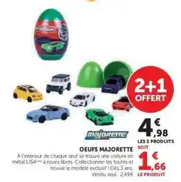 Hyper U Oeufs Majorette offre