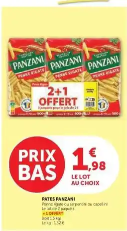 Hyper U PÂTES PANZANI offre