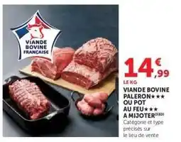 Hyper U Viande Bovine : Paleron offre