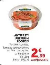 Hyper U ANTIPASTI PREMIUM FOODS offre