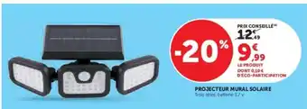 Super U Projecteur mural solaire offre