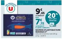 Super U Saumon Atlantique Fumé Norvège offre