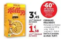 Super U Céréales Kellogg's Miel Pops offre