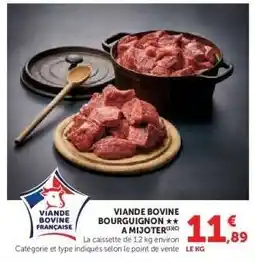 Super U Viande Bovine : Bourguignon offre