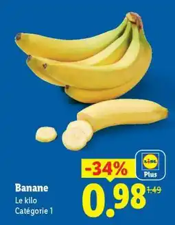 Lidl BANANE offre