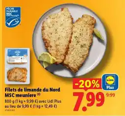 Lidl Filets de limande du Nord MSC meunière offre