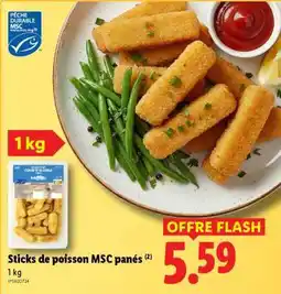 Lidl Sticks de poisson MSC panés offre