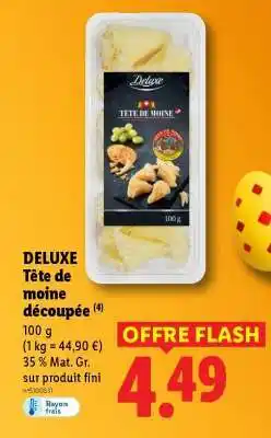 Lidl DELUXE Tête de moine découpée offre
