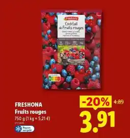 Lidl FRESHONA Fruits rouges offre