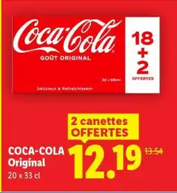 Lidl COCA-COLA original offre