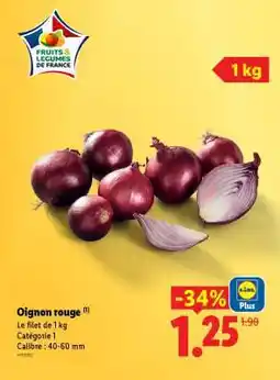 Lidl Oignon Rouge offre