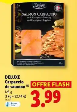 Lidl DELUXE Carpaccio de saumon offre