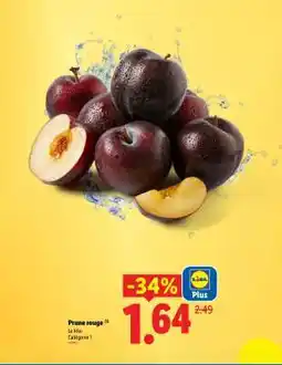Lidl PRUNE ROUGE offre