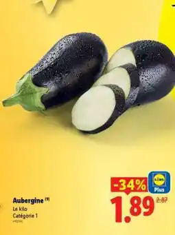Lidl AUBERGINE offre