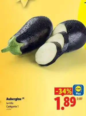Lidl AUBERGINE offre