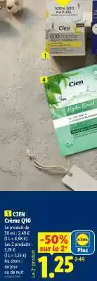 Lidl CIEN Crème Q10 offre