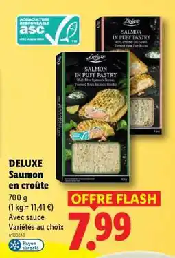 Lidl DELUXE Saumon en croûte offre