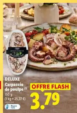 Lidl DELUXE Carpaccio de poulpe offre