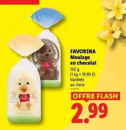 Lidl FAVORINA Moulage en chocolat offre