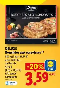 Lidl DELUXE Bouchées aux écrevisses offre