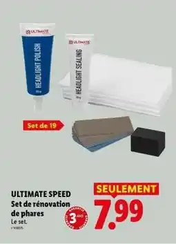 Lidl ULTIMATE SPEED Set de rénovation de phares offre